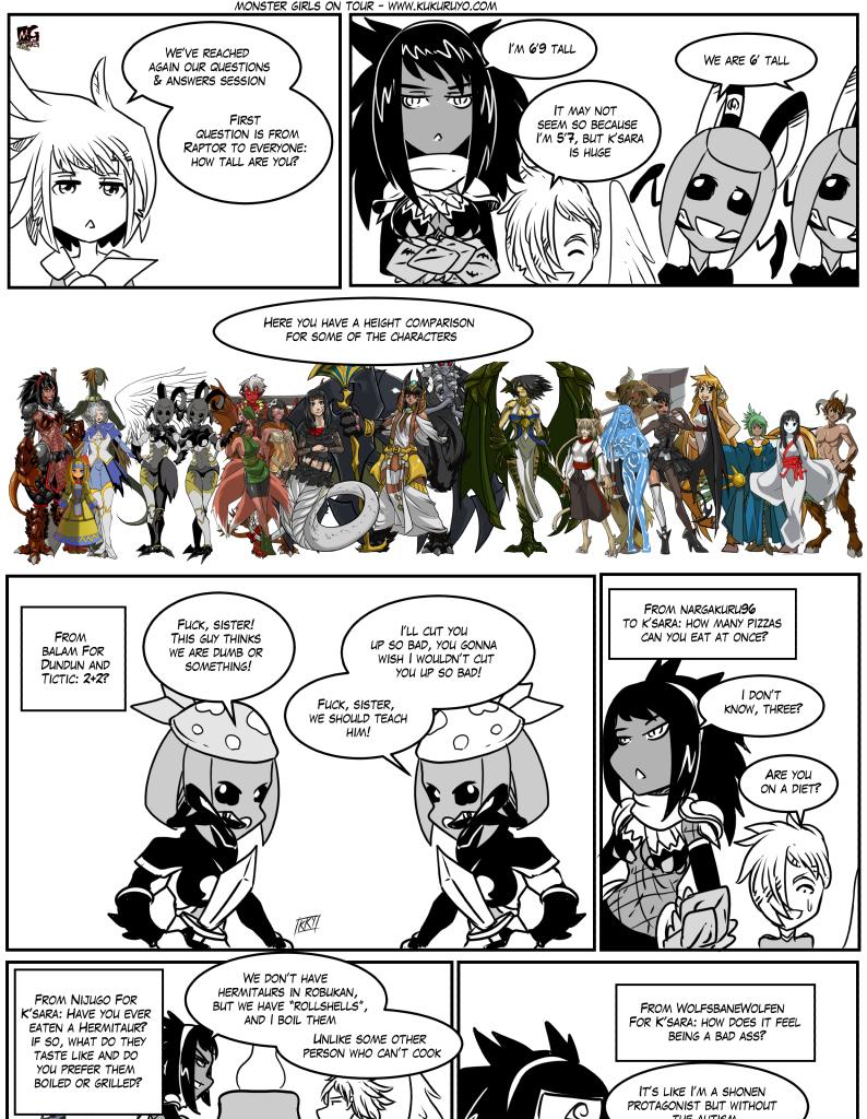 Monster girls on tour - Episode 121, Page 1: Page 121